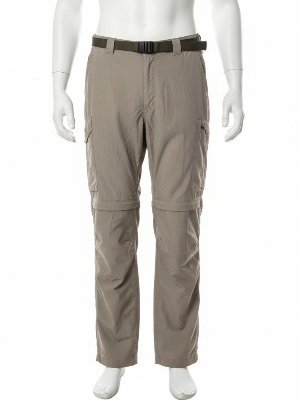 Columbia Omni Shade Convertible Hiking Pants Mens 36x30 Khaki Cargo Zip Off